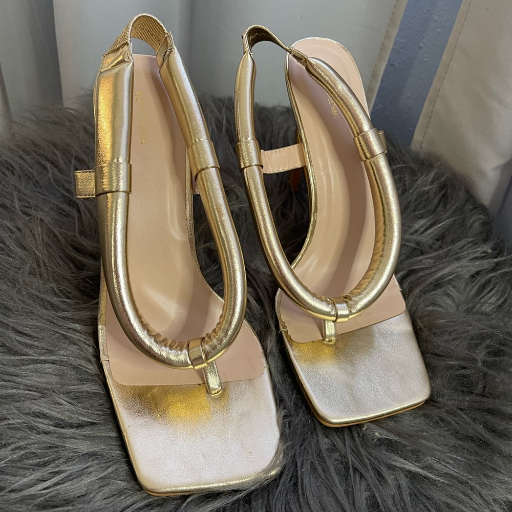 Gold heels